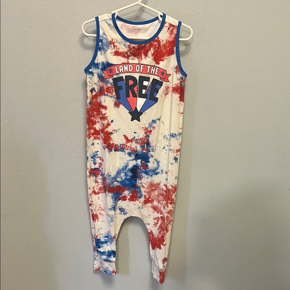 Rags to Raches Red and White Bodysuit One Piece